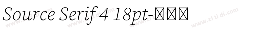 Source Serif 4 18pt字体转换